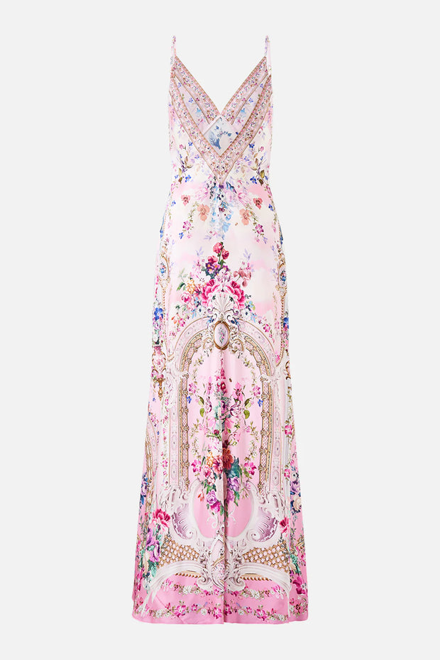 Camilla The Palatial Pastels V-Neck Long Bias Slip Dress