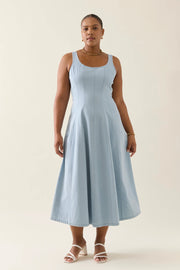 Sofie Denim Tank Dress Sky