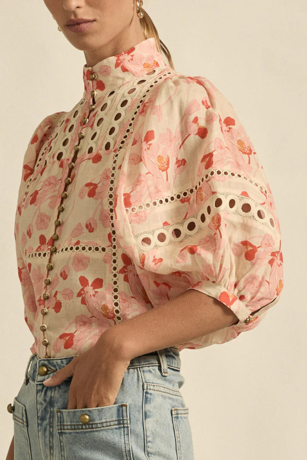 Zoe Kratzmann Cabaret Top in Cherry Tulip