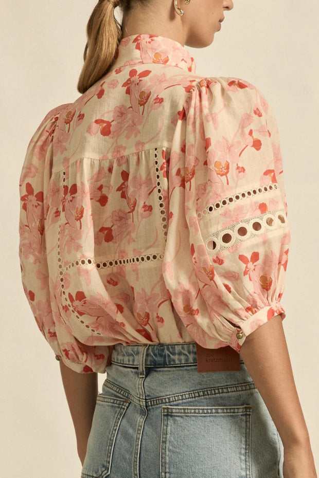 Zoe Kratzmann Cabaret Top in Cherry Tulip