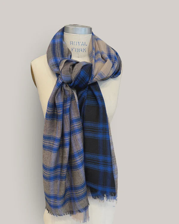 Yarnsmith Manchester Scarf Cobalt Merino
