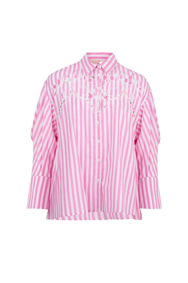 Coop Cut To The Chase PInk White Shirt