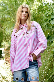 Coop Cut To The Chase PInk White Shirt