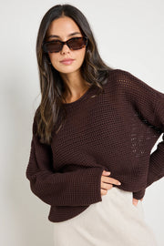Dawn Crochet Chocolate Jumper