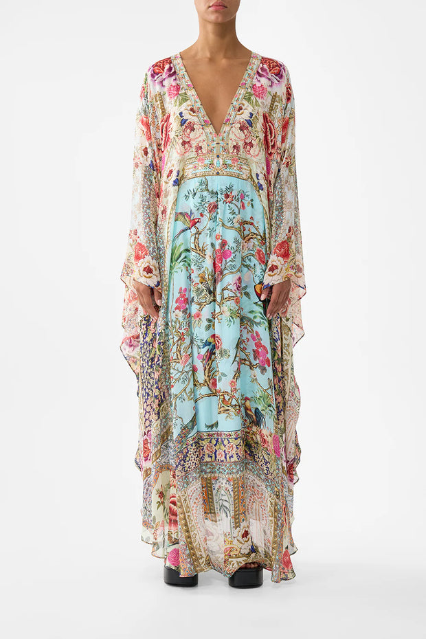 Camila Long Kaftan with Waist Detail Sultans and Queens