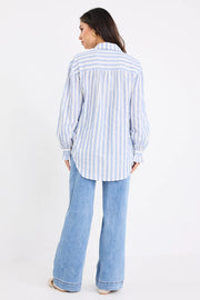 Zoey Signature Blue High Rise Wide Leg Pocket Jean
