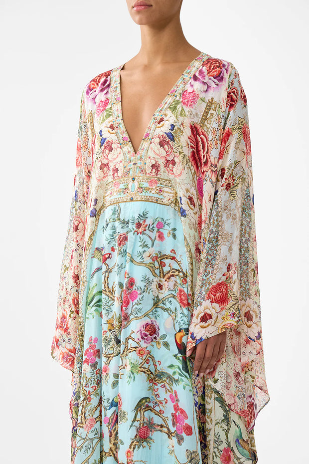 Camila Long Kaftan with Waist Detail Sultans and Queens