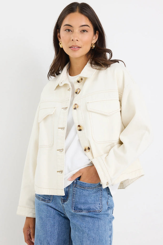 Echo Ecru Denim Jacket