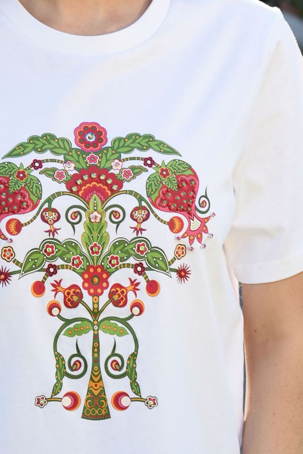 Coop Glam Berry T Shirt  White