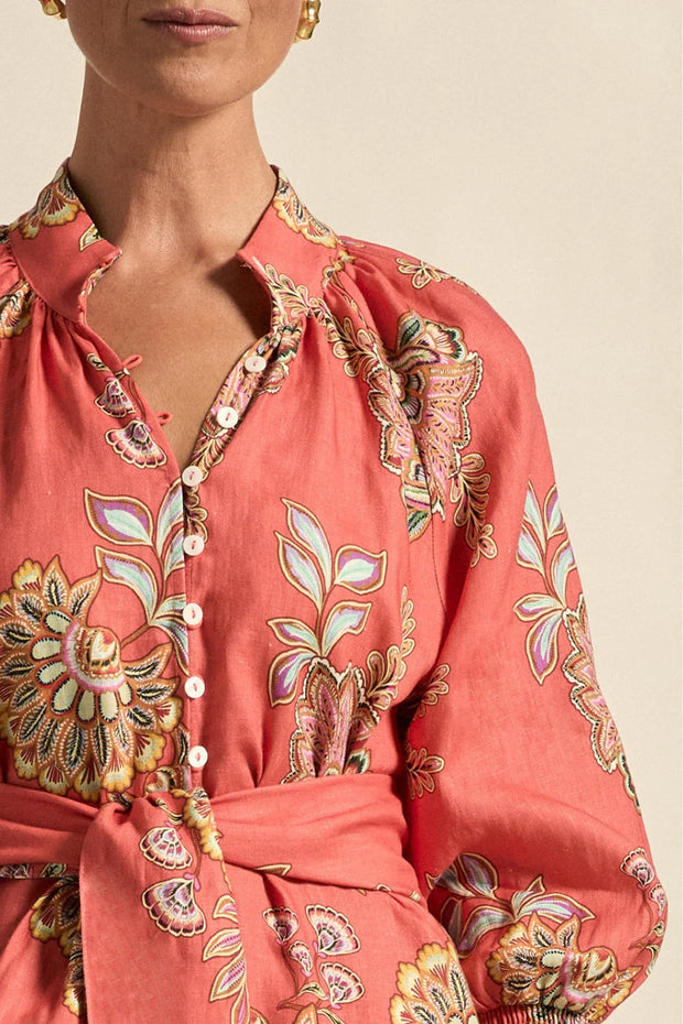 PRE ORDER    Zoe Kratzmann Flourish Dress in Kgari Melon
