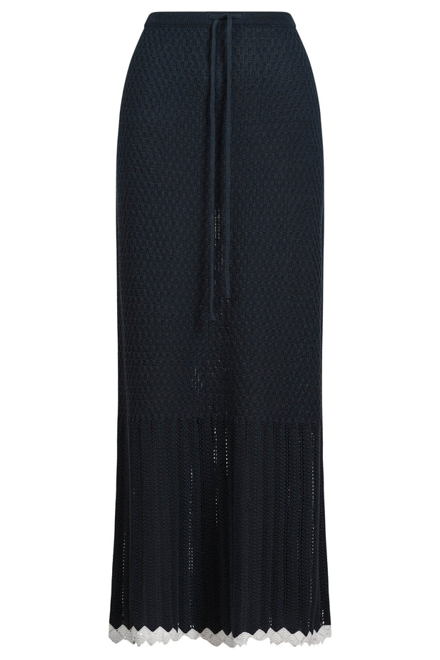 Ida Knit Skirt Navy