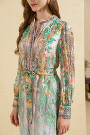 Cara Silk Printed Dress