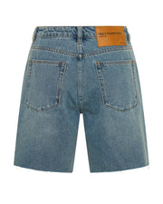 One Teaspoon Jacksons Mid Waist Shorts Blue Crush