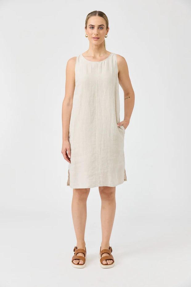 Studio Midi Dress in Tusk