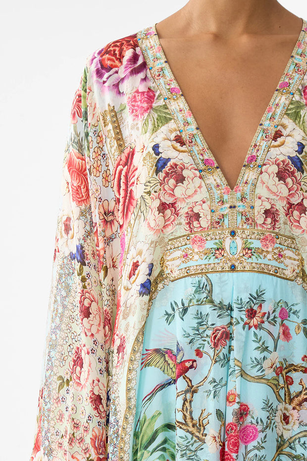 Camila Long Kaftan with Waist Detail Sultans and Queens