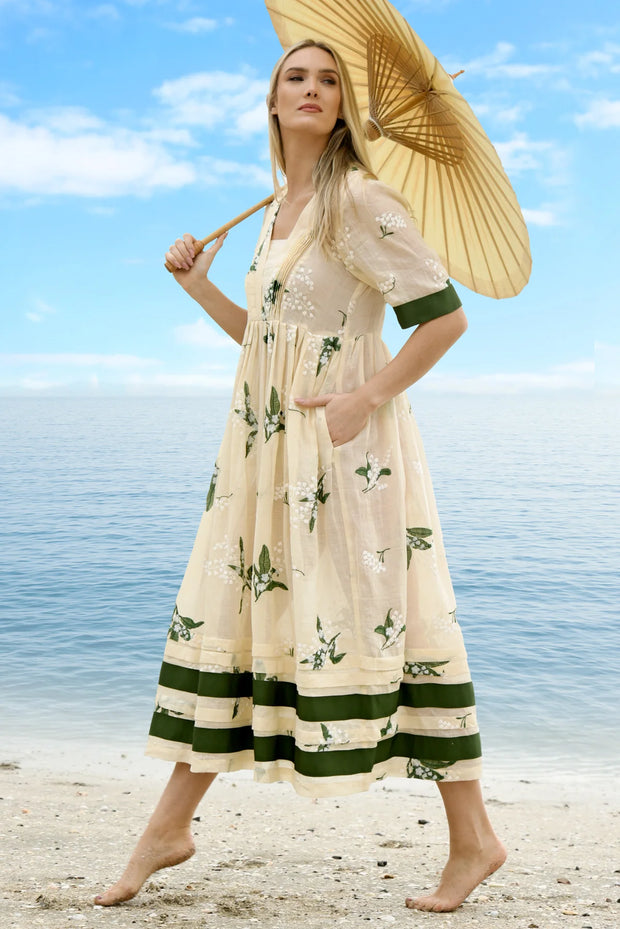 Trelise Cooper My Lips Are Sealed Dress Sand