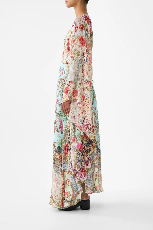 Camila Long Kaftan with Waist Detail Sultans and Queens