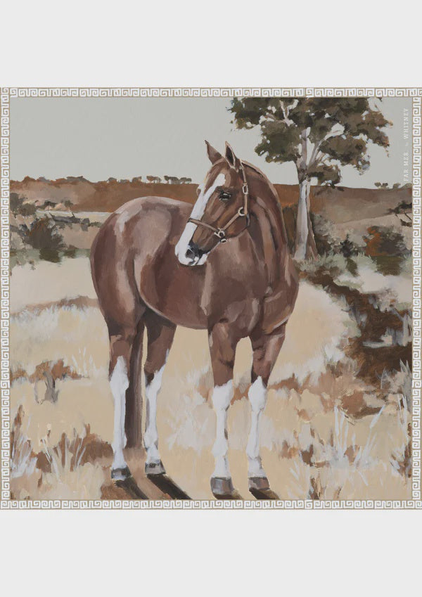 Far Mer Silk Scarf The Horse