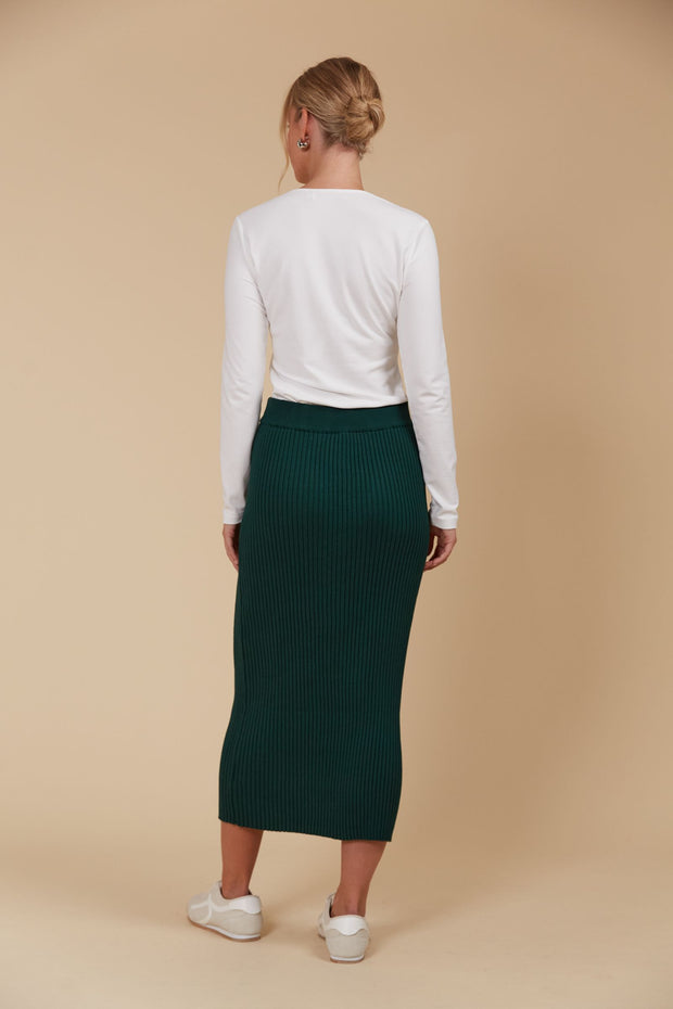 Juno Knit Skirt - Onyx