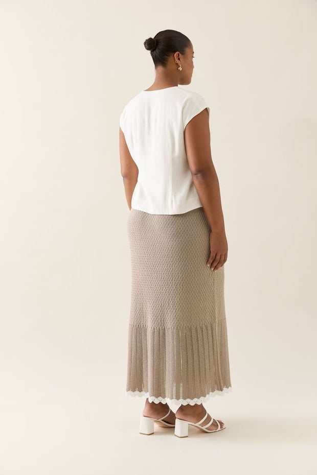 Ida Knit Skirt Canvas