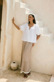 Ida Knit Skirt Canvas