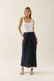 Ida Knit Skirt Navy