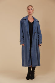 Freya Trench Coat - Denim