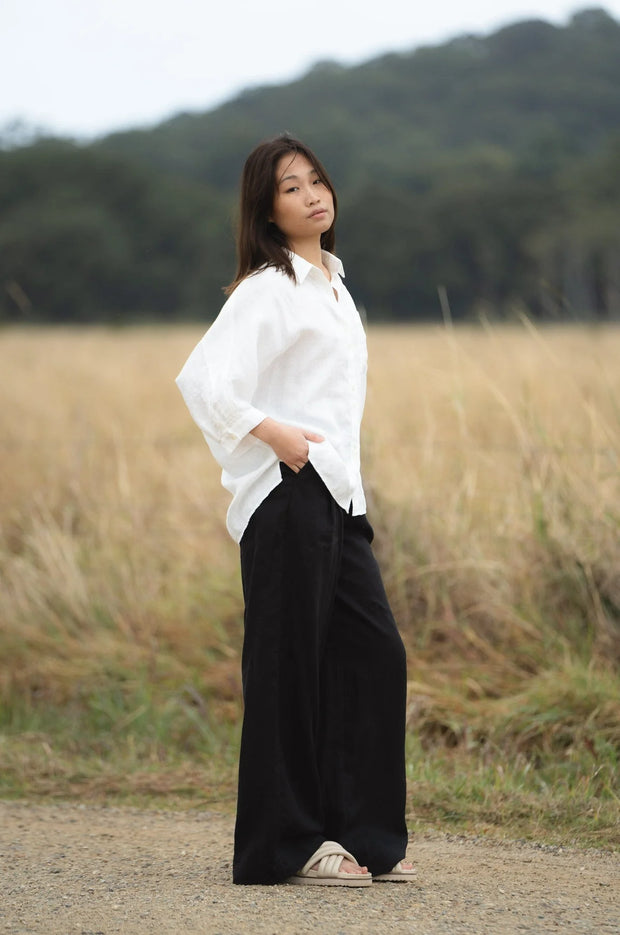 Pixie Linen Shirt - Ivory