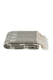 Monogram Turkish Towel - Dark Olive