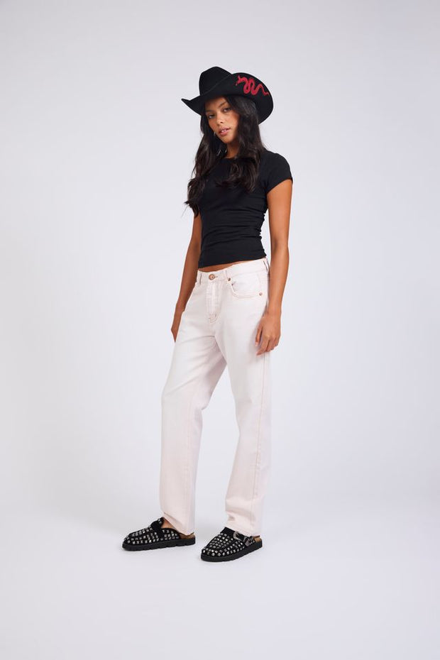 BANDITS LOW WAIST BOYF JEANS PINK TINT