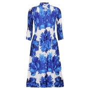 Alquema Nehru Coat Dress Blue Quartz