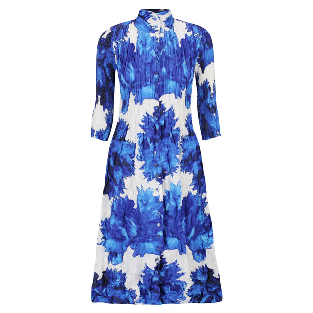 Alquema Nehru Coat Dress Blue Quartz