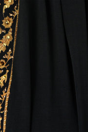 Camilla Waisted Draped Jersey Ottoman Elegance