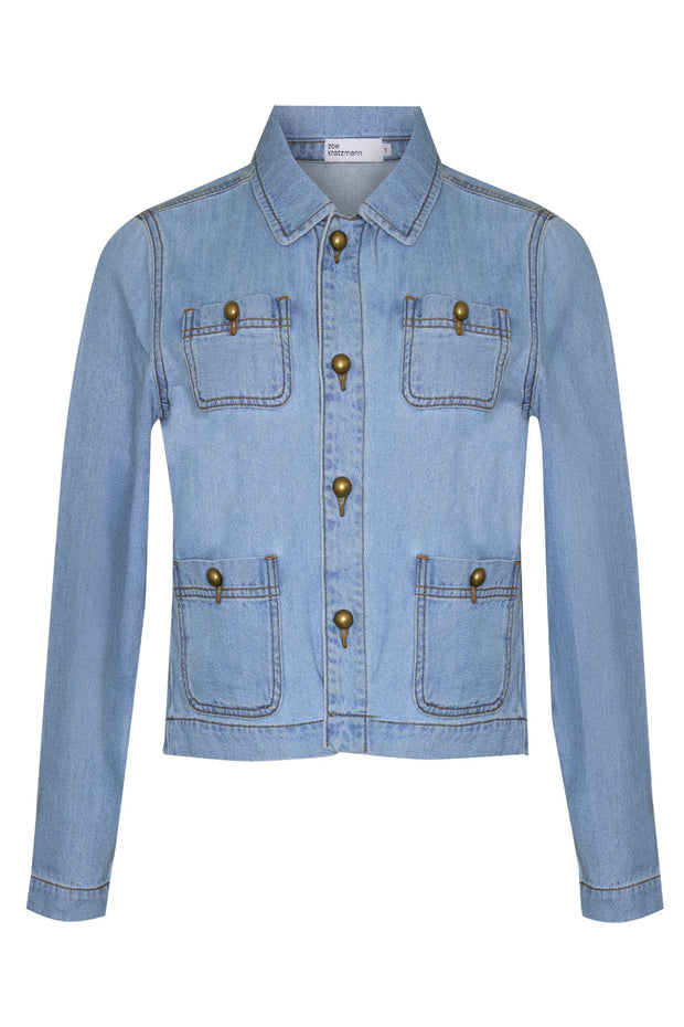 Palpable Jacket - Light Washed Denim