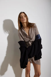 Knuefermann Perfect Silk Shirt Truffle