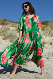 Cooper Into The Groove Dress Green Floral