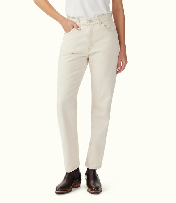 R.M.Willams Rowe Cropped Straight Jean Ecru