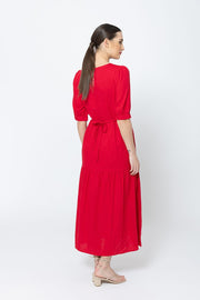 Prediction SS Maxi Dress - Red