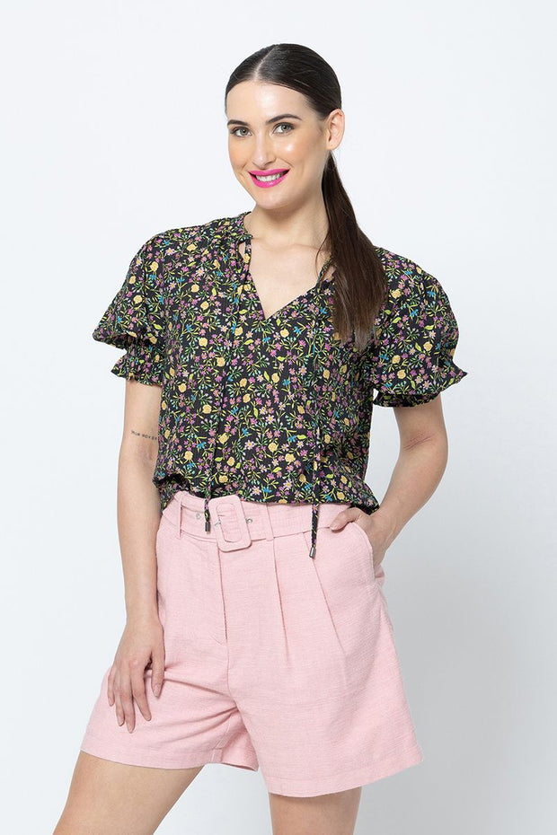 Honey Blouse SS - Garden Pop