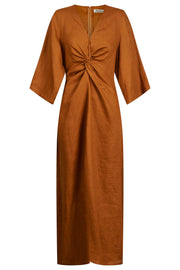 Miramar Twist Maxi Dress Caramel