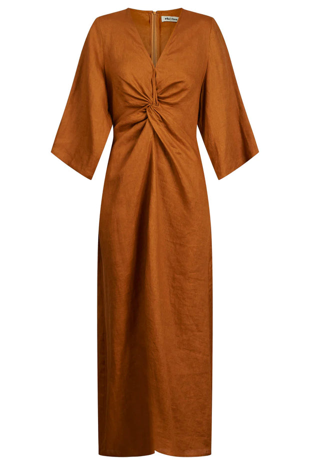 Miramar Twist Maxi Dress Caramel
