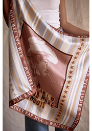Far Mer Silk Scarf Stars and Stripes
