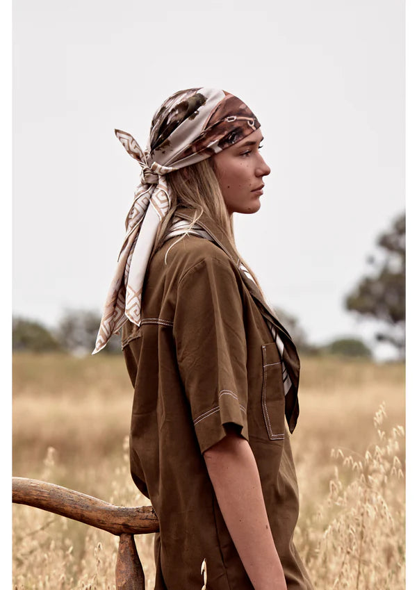 Far Mer Silk Scarf The Horse