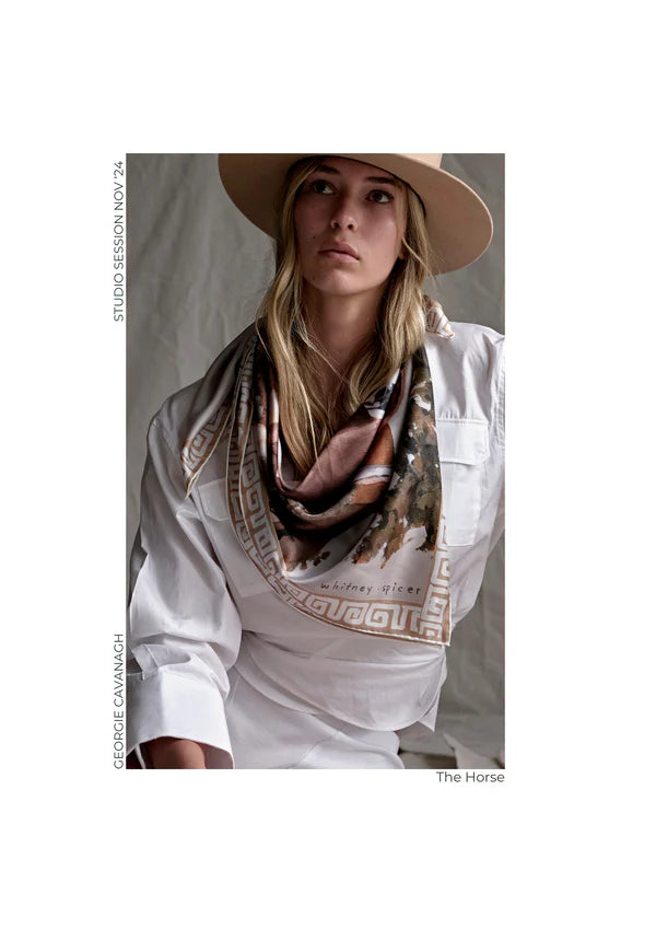 Far Mer Silk Scarf The Horse