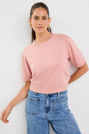 Topic Blush Cashmere Blend Knit Tee