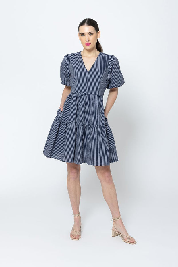 Revival Dress - Navy