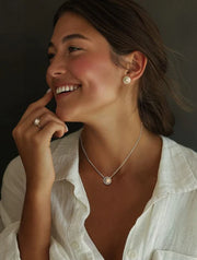 Vow Valley Pearl Necklace Sterling  Silver