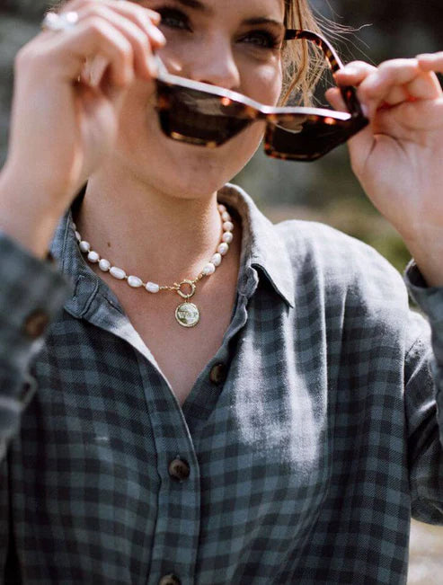 Vow Valley Pearl Necklace Sterling  Silver