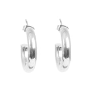 1046-0214 Steel Clean Collection Earring Silver