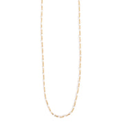 2046-0263 Pure Steel 14K Gold Enamel Necklace